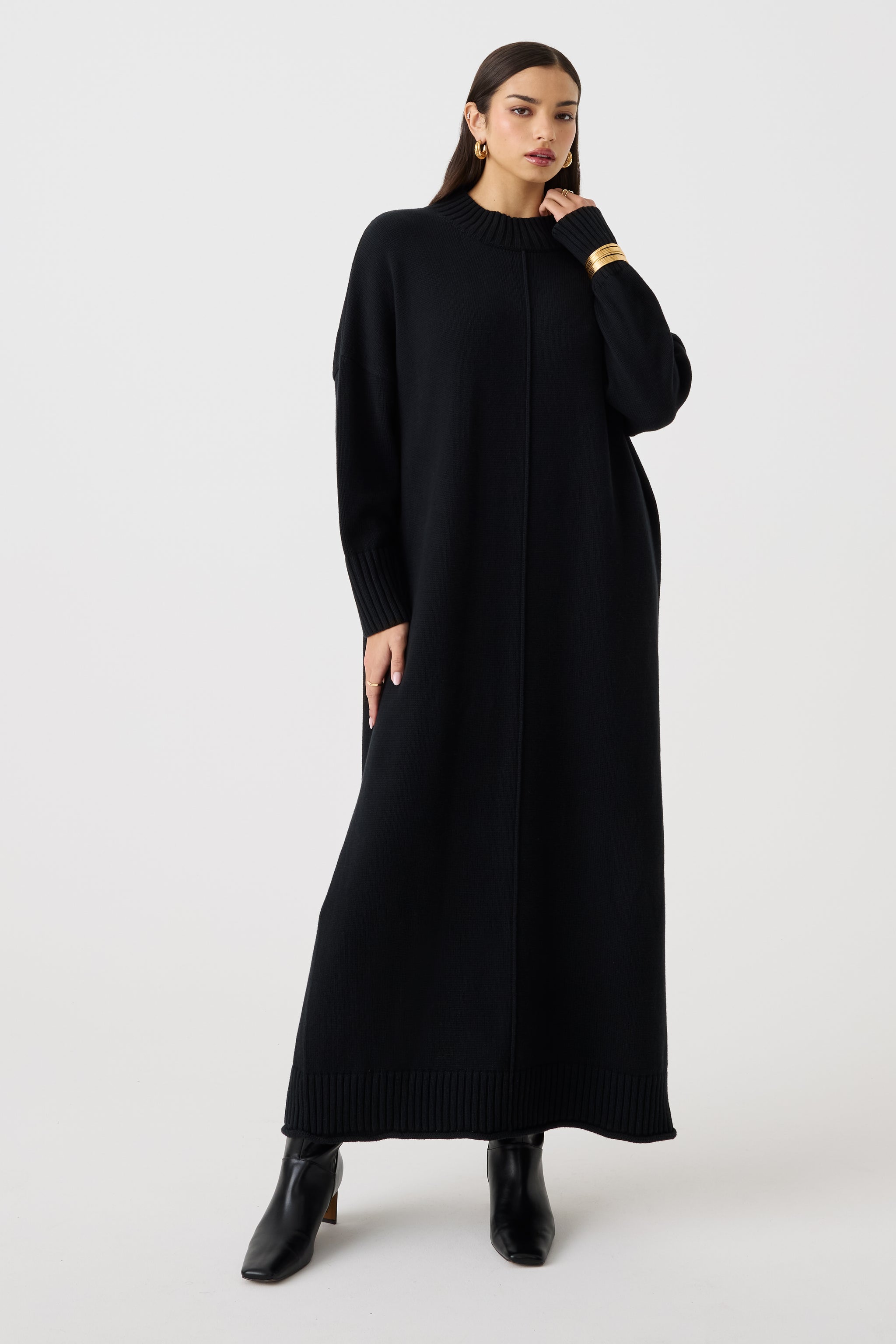 Ins Maxi Knit Dress | Premium Modest Casual Wear | LYRA Modest Ins Maxi Knit Dress | Premium Modest Casual Wear | LYRA Modest